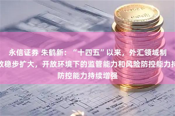永信证券 朱鹤新：“十四五”以来，外汇领域制度型开放稳步扩大，开放环境下的监管能力和风险防控能力持续增强