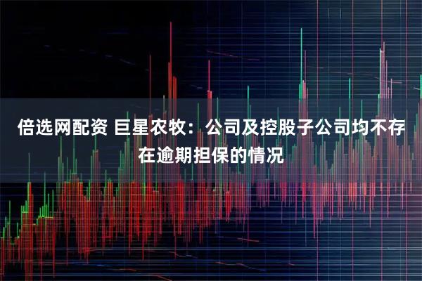 倍选网配资 巨星农牧：公司及控股子公司均不存在逾期担保的情况